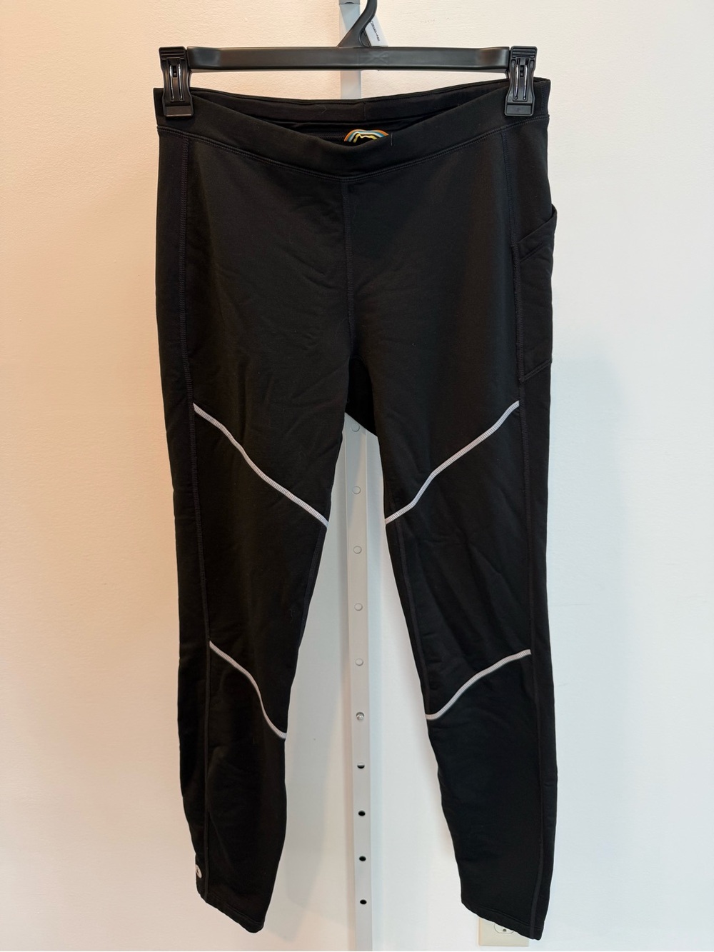 Smartwool Active Fleece Black Reflective Piping Pants Men Size L